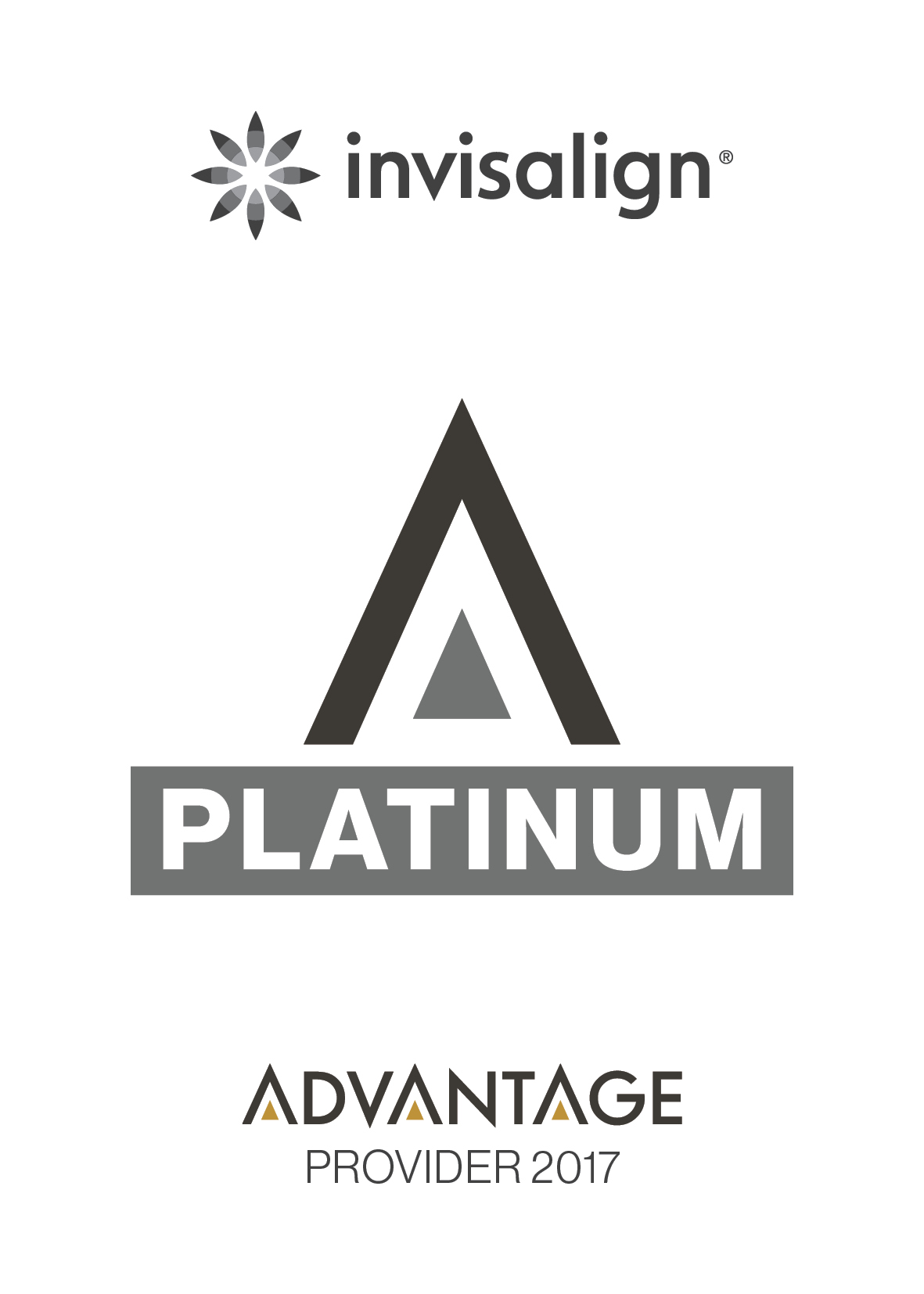We are a Platinum Provider of Invisalign.